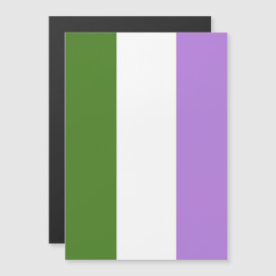 Genderqueer Pride Vlag Magnetische Uitnodiging