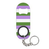 Genderqueer Pride Vlag Mini Flessenopener (Achterkant)