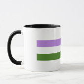 Genderqueer Pride Vlag Mok (Links)
