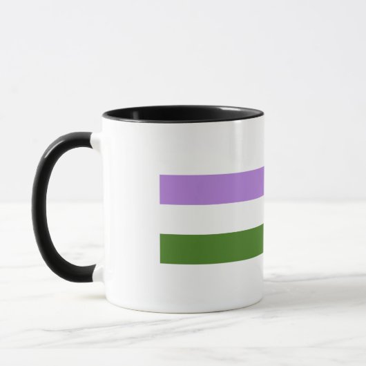 Genderqueer Pride Vlag Mok (Links)