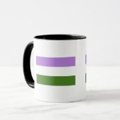 Genderqueer Pride Vlag Mok (Voorkant links)