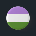 Genderqueer pride vlag! ronde button 3,2 cm<br><div class="desc">Show je trots!</div>