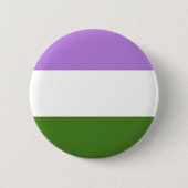 Genderqueer Pride-vlag Ronde Button 5,7 Cm (Voorkant)