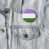 Genderqueer Pride-vlag Ronde Button 5,7 Cm (In situ)