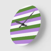 Genderqueer Pride Vlag Ronde Klok (Hoek)