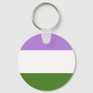 Genderqueer Pride Vlag Sleutelhanger