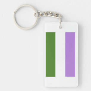 Genderqueer Pride Vlag Sleutelhanger