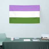 Genderqueer Pride-vlag Spandoek (Beurs)