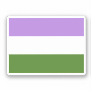 Genderqueer Pride Vlag Sticker