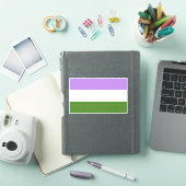 Genderqueer Pride-vlag Sticker (iPad Cover)