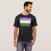 Genderqueer Pride Vlag T-shirt (Voorkant volledig)