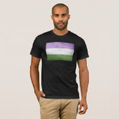 Genderqueer Pride-vlag T-shirt (Voorkant volledig)