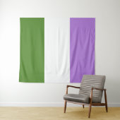 Genderqueer Pride-vlag Wandkleed (In Situ (horizontaal))