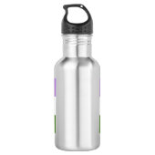 Genderqueer Pride-vlag Waterfles (Achterkant)
