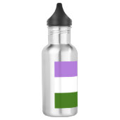Genderqueer Pride-vlag Waterfles (Links)