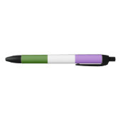 Genderqueer Pride Vlag Zwarte Inkt Pen (Bodem)