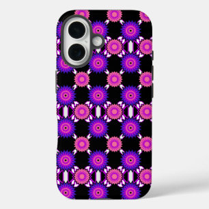 Genderqueer-pride/zwart spiegelpatroon Ca iPhone 16 Hoesje
