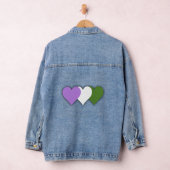 Genderqueer-prideharten Denim Jacket (Hangar)