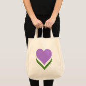 Genderqueer-prideharten Tote Bag (Voorkant (product))