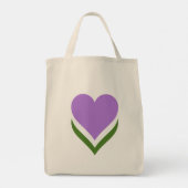 Genderqueer-prideharten Tote Bag (Achterkant)