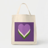 Genderqueer-prideharten Tote Bag (Voorkant)
