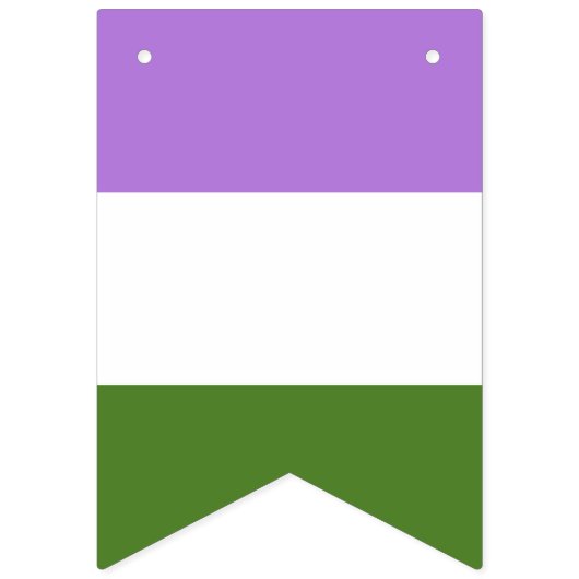 Genderqueer-pridevlag banner (Eerste vlag)