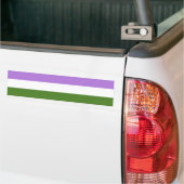 Genderqueer-pridevlag Bumpersticker (Op Truck)