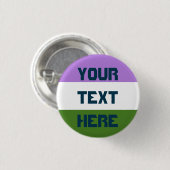 Genderqueer-pridevlag Ronde Button 3,2 Cm (Voorkant /achterkant)