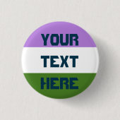 Genderqueer-pridevlag Ronde Button 3,2 Cm (Voorkant)
