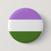 Genderqueer-pridevlag Ronde Button 5,7 Cm (Voorkant)