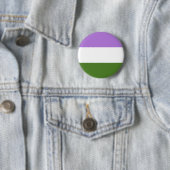 Genderqueer-pridevlag Ronde Button 5,7 Cm (In situ)