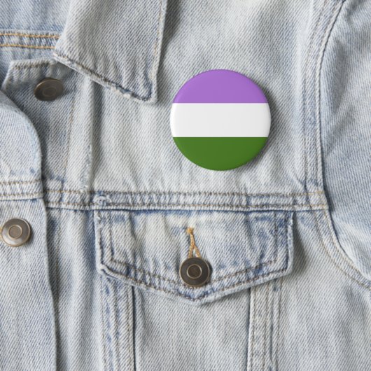 Genderqueer-pridevlag Ronde Button 5,7 Cm (In situ)