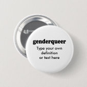 GENDERQUEER RONDE BUTTON 5,7 CM (Voorkant /achterkant)