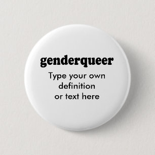 GENDERQUEER RONDE BUTTON 5,7 CM