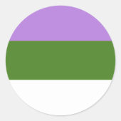 Genderqueer Sticker (Voorkant)