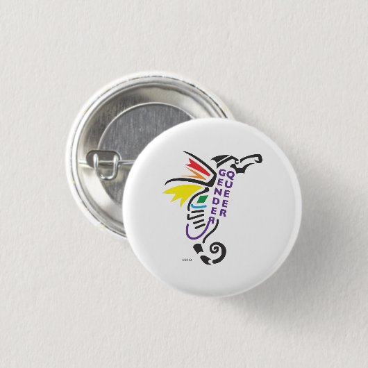 Genderqueer Symbool Button Small (Voorkant /achterkant)