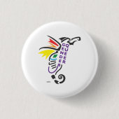 Genderqueer Symbool Button Small (Voorkant)