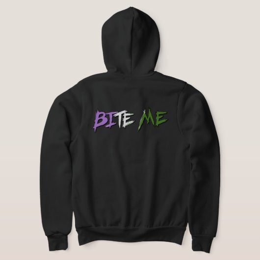 Genderqueer trots Bite Me Hoodie (Laag Achter)