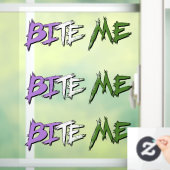 Genderqueer trots Bite Me Raamsticker (Huis)