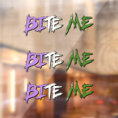 Genderqueer trots Bite Me Raamsticker (Vel 2)