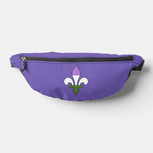 Genderqueer trots fleur-de-lis heuptasje (Liggend)