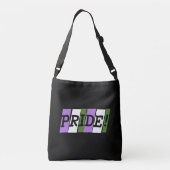 Genderqueer trots tekst bordes tas (Achterkant)