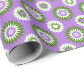 Genderqueer trotskleuren / paarse bloem cadeaupapier (Rol Hoek)