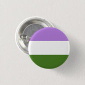 Genderqueer Vlag LGBT Knop Ronde Button 3,2 Cm (Voorkant /achterkant)