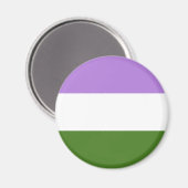 Genderqueer Vlag LGBT Magneet (Voorkant / Achterkant)