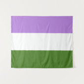 Genderqueer Vlag Medium Wandkleed (Voorkant (horizontaal))