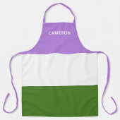 Genderqueer Vlag Monogrammed Schort (Voorkant)