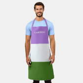 Genderqueer Vlag Monogrammed Schort (Gedragen)