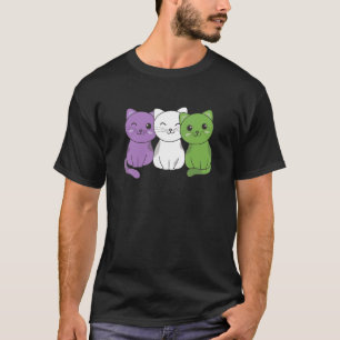 Genderqueer Vlag Pride Lgbtq Katten Genderqueer Ka T-shirt