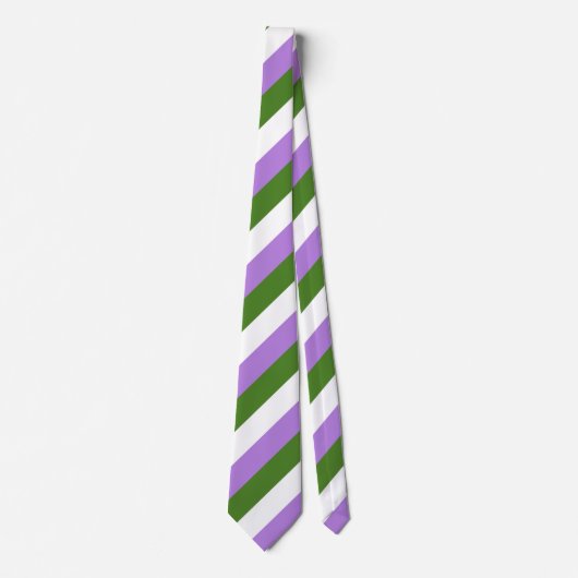 Genderqueer vlag stropdas (Voorkant)